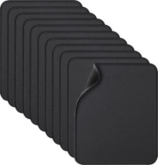 Zhithink 11 Pack Mouse Pad, 10.2''x8.2'' Computer Mousepad Bulk, Black